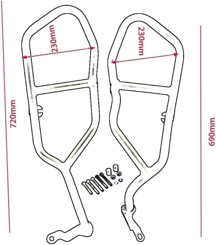 Engine Guard Crash Bars Motorcycle Bumper Engine Guard Crash Bar Body Frame Protector Accessories for MT-09 for Tracer for FJ-09 2015-2019 Motorbike Crash Bar Bumper