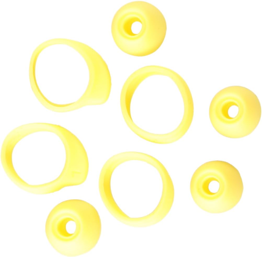 16pcs Earphone Protective Plugs Lightweight Headset Cover Yellow Compatible Buds and Practical Earphone Tips for Optimal Listening