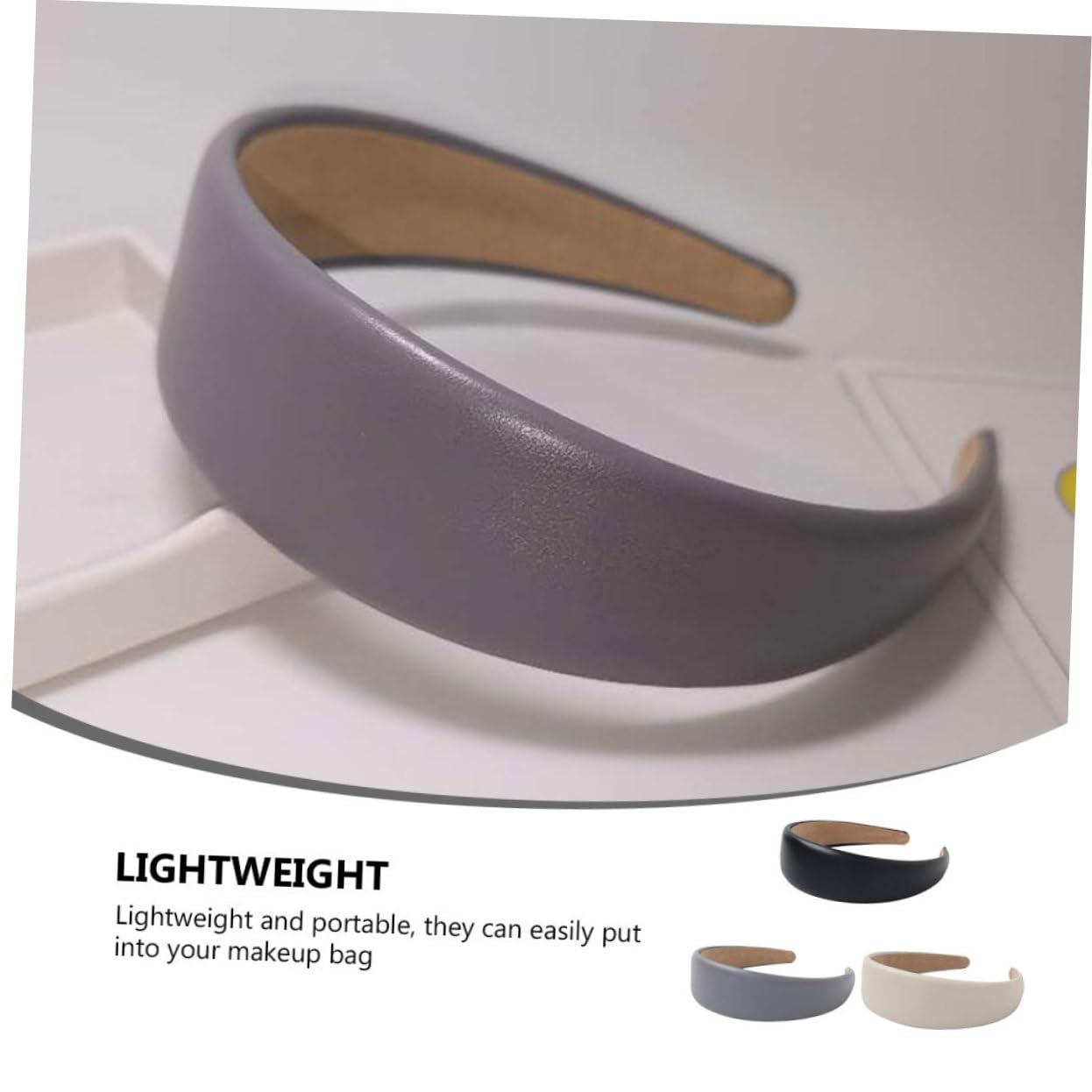 FRCOLOR 6pezzi Fasce Larghe Pu Per Donne e Ragazze Da Cerchietti Antiscivolo Per Sport e Occasioni Formali Accessori Per Senza Segni e Comodi Da Indossare
