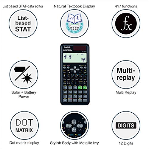 Image of Casio FX-991ES Plus-2nd Edition Scientific Calculator & Casio SX-100-W Portable Calculator with Foldable Design
