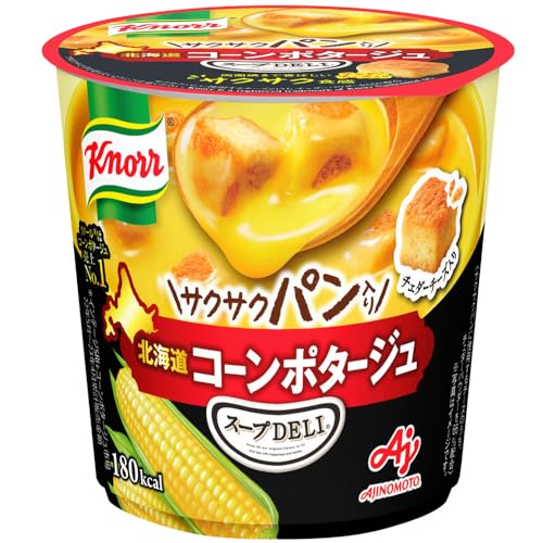 味の素 クノール　スープＤＥＬＩサクサクパン入り 北海道コーンポタージュ（容器入） 38.2g×6個のサムネイル