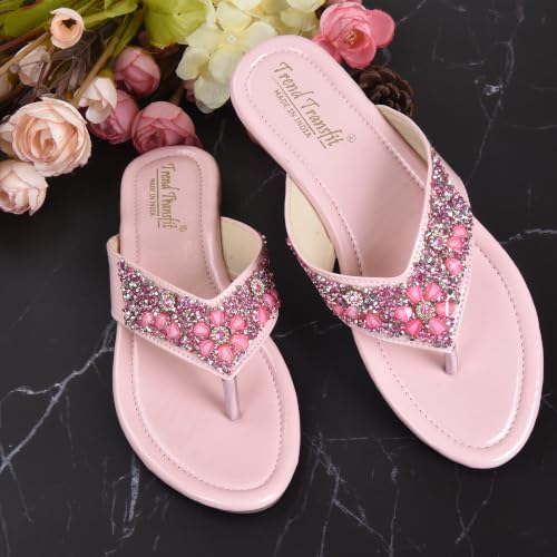 Image of Rehan Traders Stylish Women's Multicolor Flats Snadal| Comfortable, Lightweight, Anti Slip|SL 141