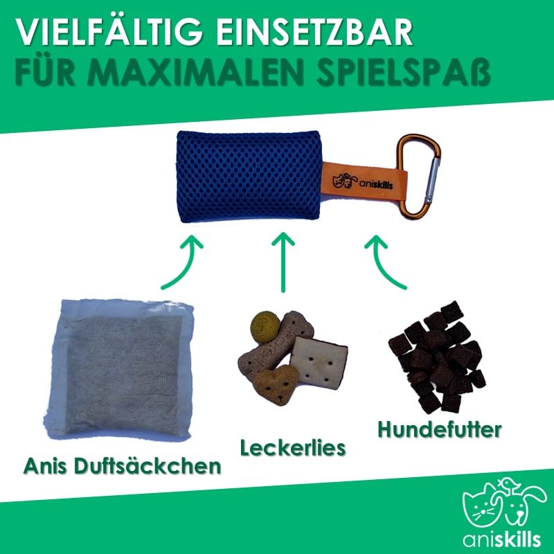 ANISKILLS® - Premium Geruchstrainingsset für Hunde (6er Set) - Hundetrainingsset für Geruchsarbeit - Bereicherung und geistige Anregung - Beschäftigung - Hundetraining Zubehör- deutsches Unternehmen