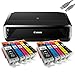 Produktbild Canon Pixma iP7250 Tintenstrahldrucker mit WLAN Auto Duplex Druck (9600x2400 DPI, USB) + USB Kabel & 10 Youprint Tintenpatronen DRUCKER OHNE Scanner OHNE KOPIERER Originalpatronen Nicht enthalten