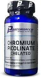 Picolinato de Cromo Quelato 100 tabletes - Performance Nutrition