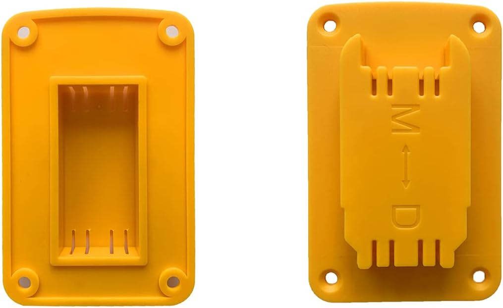 Tool Holders Battery Holders Mount for Dewalt 20V Battery Drill Tool Yellow 10pcs tool holders and 10 pcs battery holders