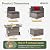 Aoxun 8-Piece Patio Furniture Set with 40” Fire Pit Table Wicker Rattan Conversation Set Outdoor Sectional Sofa with Removable Cushions and Coffee Table (8 PCS Gray)