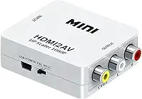 Adaptador Conversor HDMI x AV RCA - Video Game para TV Projetor RCA