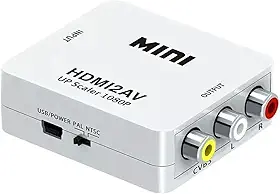 Adaptador Conversor HDMI x AV RCA - Video Game para TV Projetor RCA