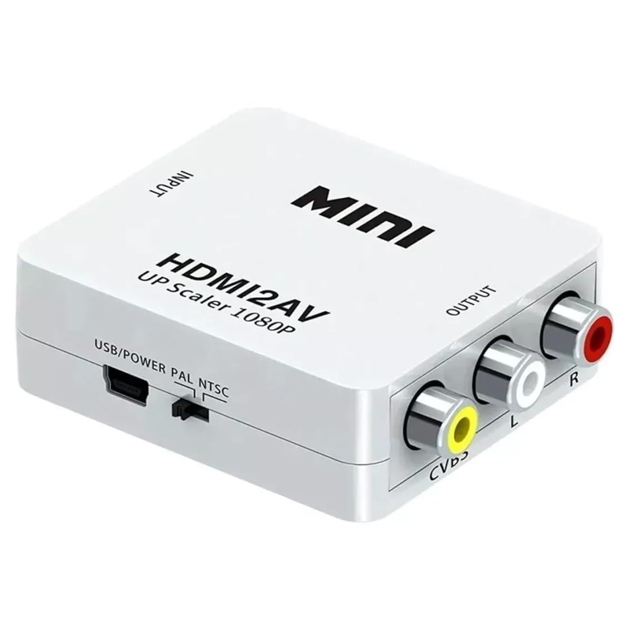 Adaptador Conversor HDMI x AV RCA - Video Game para TV Projetor RCA