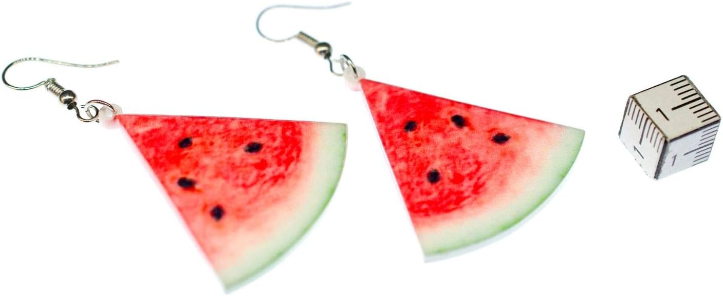 Melon Earrings Miniblings Watermelon Fruit Melons Quarter Piece