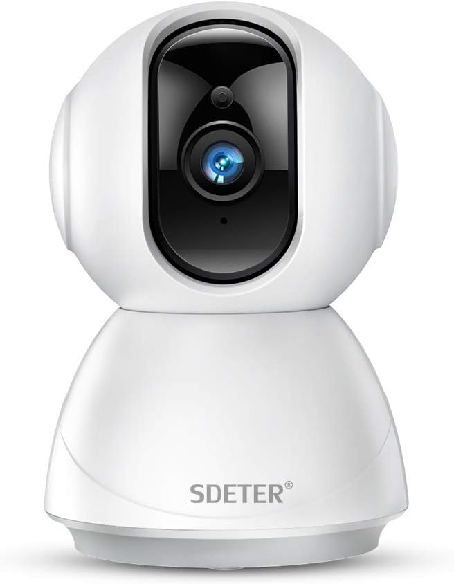 Wireless Security Camera, IP Camera 1080P HD, WiFi Home Indoor Monitor for Baby/Pet/Nanny with Night Vision/2 Way Audio/Motion Detection, Support SD Card Slot/Cloud Storage