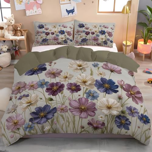 Ropa de cama Cosmos Romántico con funda nórdica de microfibra premium suave y duradera 4