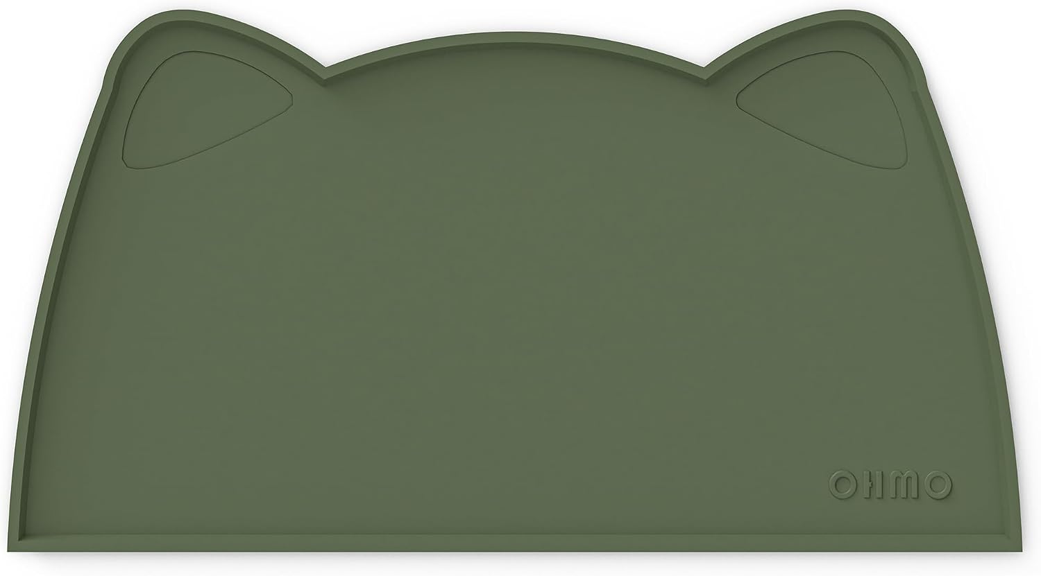 OHMO - Cat Food Mat, Silicone Pet Feeding Mat for Floor Non-Skid Waterproof Dog Water Bowl Tray, Easy to Clean Pet Placemat