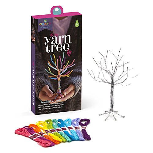 Craft-tastic Tiny Yarn Tree Kit - Craft Kit Makes a Miniature Thread Wrapped Wire Tree - Thumbnail 4