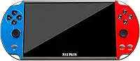 X12 Plus Console de videogame de 7 polegadas integrado para 1000 jogos Joystick duplo portátil de 16 GB Controlador de jogo Spupport Saída AV Cartão TF Música E-book