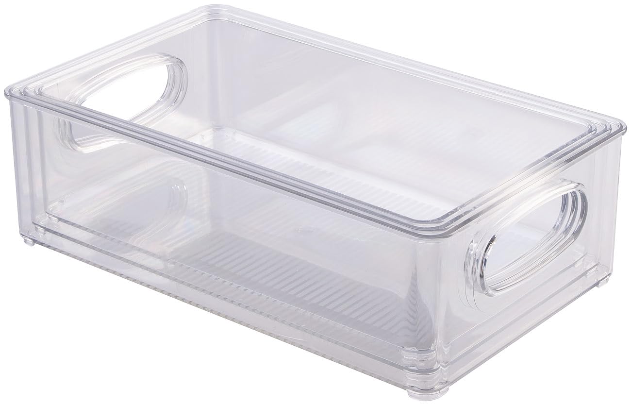 Rosenstein & Söhne Fridge Organizer: 24er-Set Kühlschrank-Organizer, stapelbar, in 3 Größen, BPA-frei (Kühlschrank Aufbewahrung stapelbar, Aufbewahrungsboxen Set)