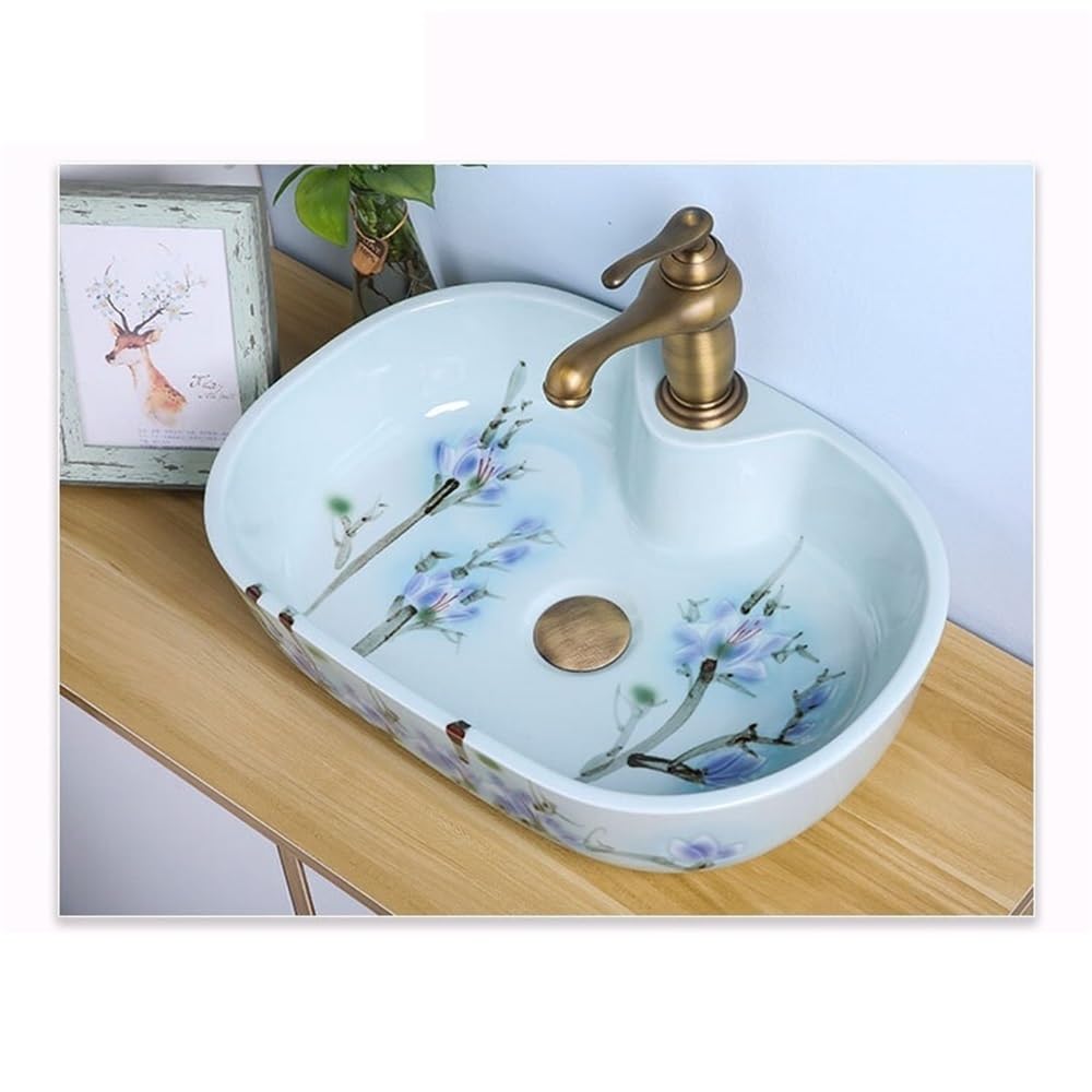 Nowoczesny zlew łazienkowy – miska pod umywalkę nad blatem stylowy design na blat ceramiczny łatwy montaż idealny do remontu i przebudowy domu