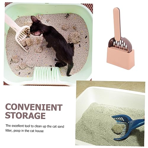 BESPORTBLE 1 Conjunto De Colher De Maca De Gato Terno De Metal Colher De Areia De Gato Colher De Are