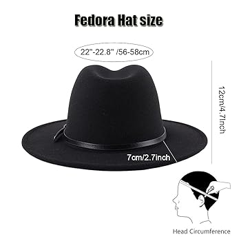 VASANA Fedora-Hut Mit Satinband - Eleganter Filzhut Für Damen & Herren