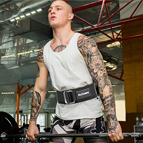 A2Zcare Weight Lifting Belt - 4 Inch Neoprene Workout Belt - Self-Locking Weight Lifting Belt For Lower Back Support, Weightlifting, Olympic Powerlifting, Squat -Deadlift Training Belt #TOP6