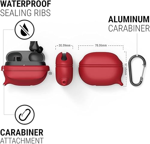Miniatura 8 de Catalyst Funda protectora impermeable para Beats Studio BudsStudio Buds+, funda Beats Studio Buds Plus, con mosquetón de alta calidad, diseño