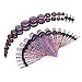 36 Pieces Taper Kit Glitter Rainbow Tapers with Glitter Rainbow Plugs Sparkle Stretching Kit - 18 Pairs
