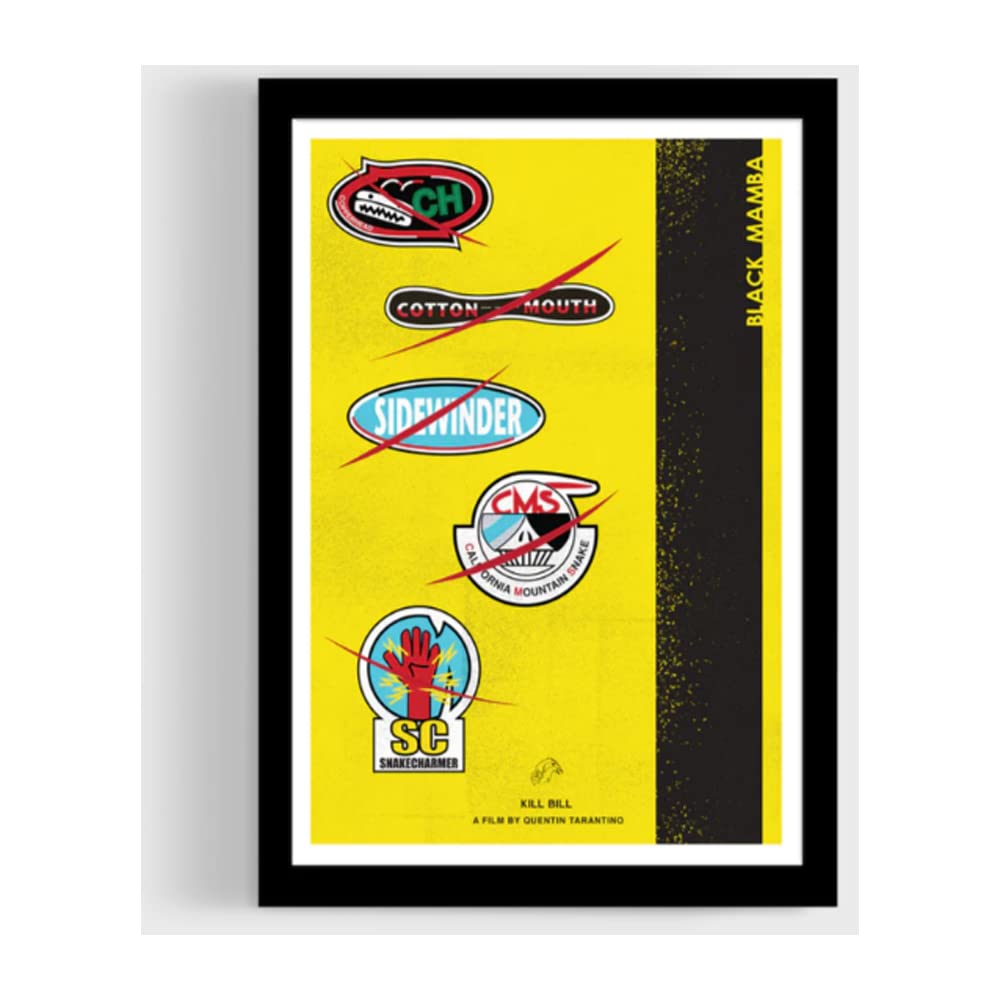 T.CROWE A4 Kill Bill Unique Inspired Print Poster – Game of Death Art Set – Kill Bill Wall Hanging Home Décor – Man Cave Art for Kill Bill Lovers – Kill Bill Wall Art –Classic Movie Poster