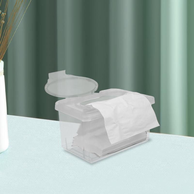 Miniatura 5 de Alipis Dispensador de toallitas para bebés con tapa, contenedor recargable para cuarto de bebé, baño y hogar, mantiene las toallitas húmedas y