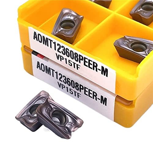 Metal indexable Turning Blade Carbide Insert AOMT123608 15TF CNC Mechanical Milling Cutter Carbide Lathe Tool Turning Tool