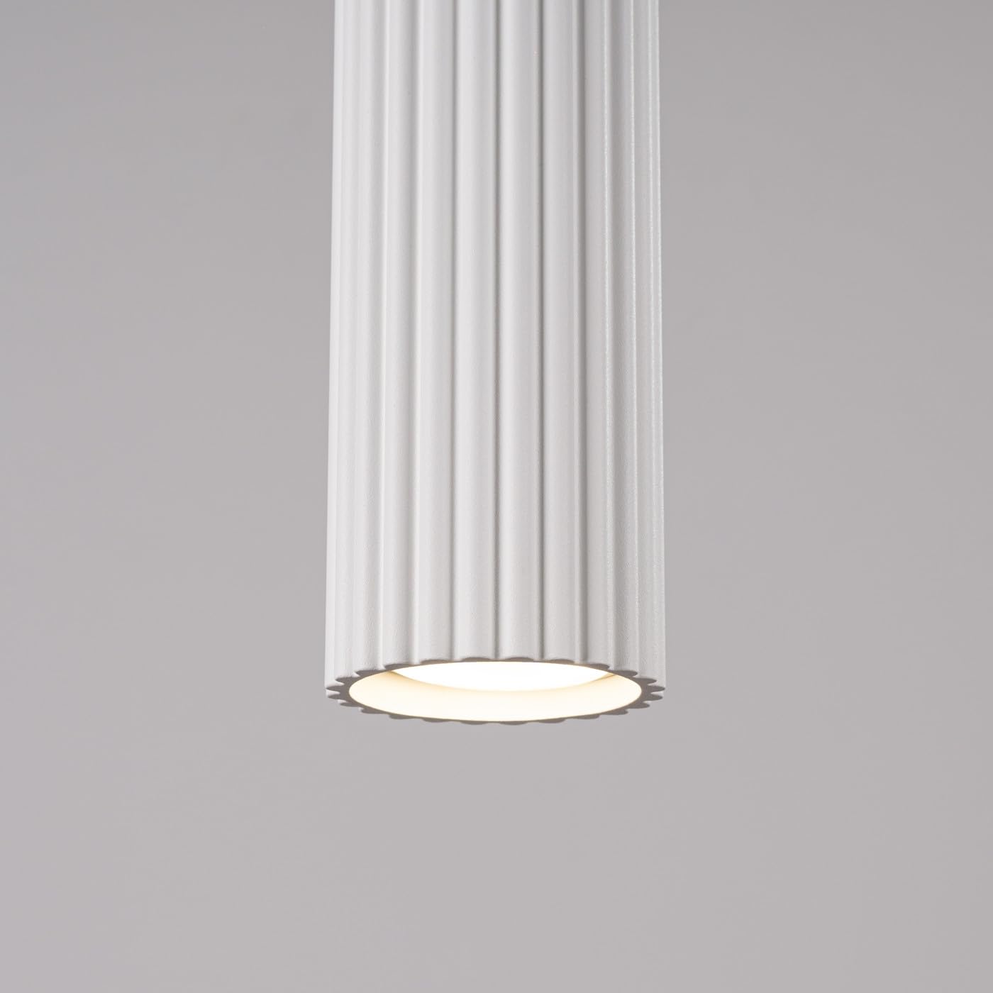 SOLLUX lighting Lámpara de Techo - Lámpara Colgante - en Aluminio - 1 Pantalla - 8 x 8 x 118 cm - Karbon Blanco