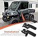 Front Deluxe Cab Full Door Handle Locks UTV Side-by-Side Upgrade Kit 715009951 for Can-Am Defender HD10 HD9 HD8 HD7 Add on 2-Seat Driver & Passenger Side
