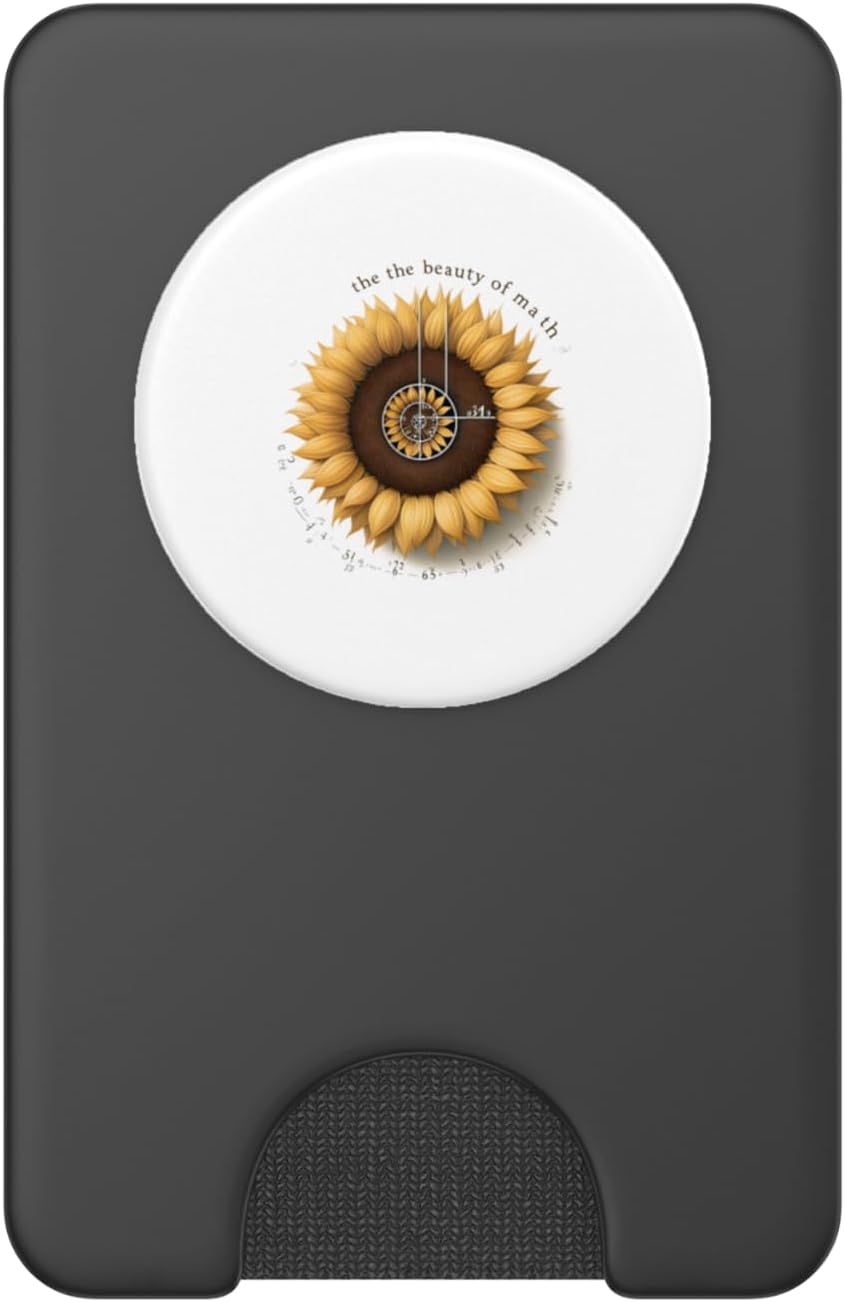 Fibonacci Formula: Sunflower Spirals - PopSockets PopWallet for MagSafe