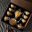 gold 15 piece Coffee Cup & Saucer Set