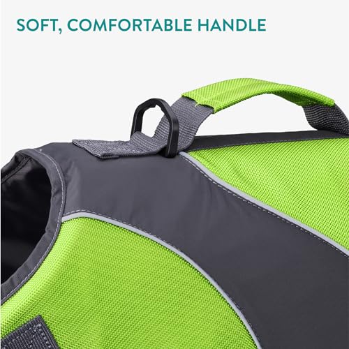 Dog Life Jacket, Green, M