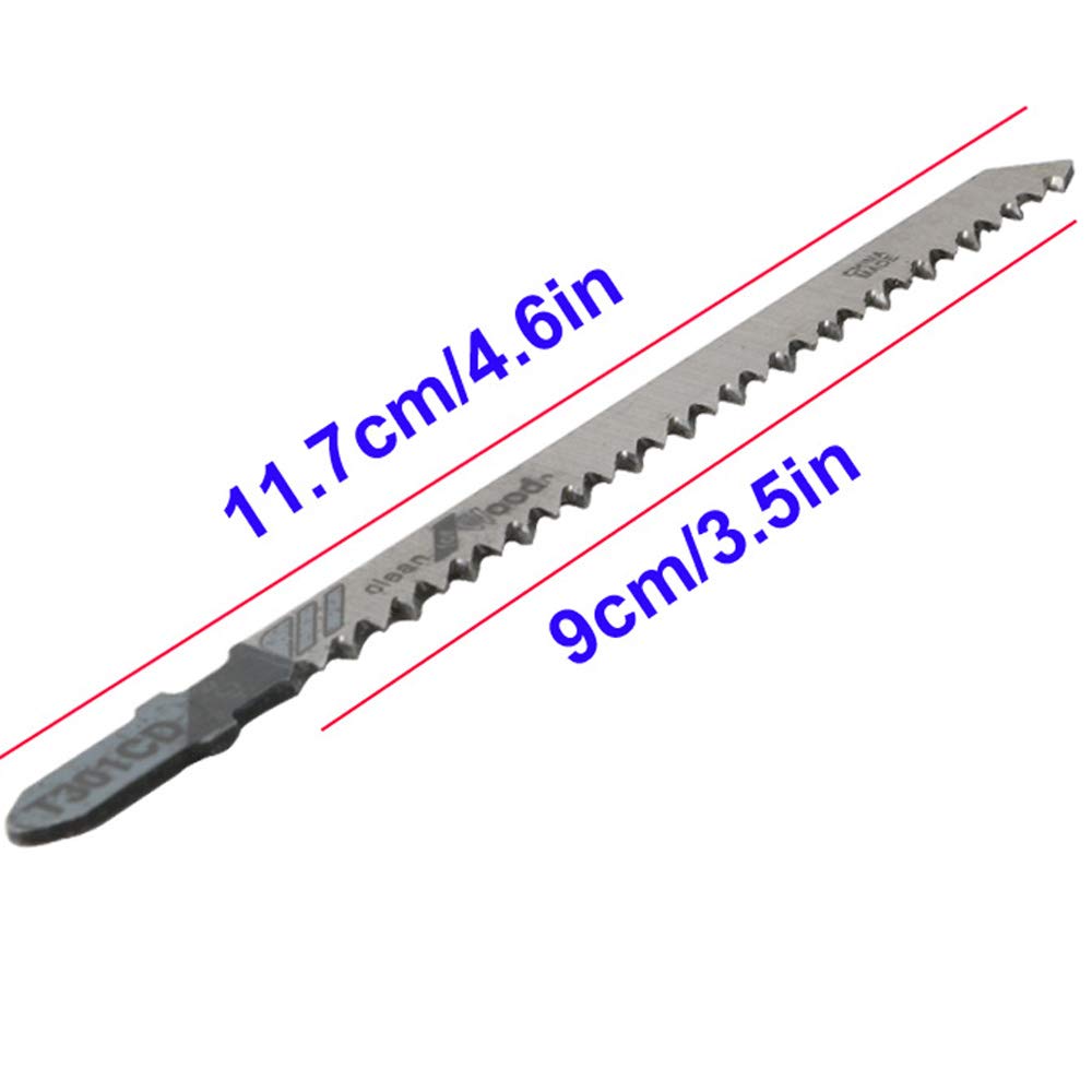 CESFONJER 10 Pcs HCS - T301CD Lama per Seghetto Alternativo, Set di Lame per Seghetto Alternativo per Legno Duro e Materiali Legnosi Abrasivi