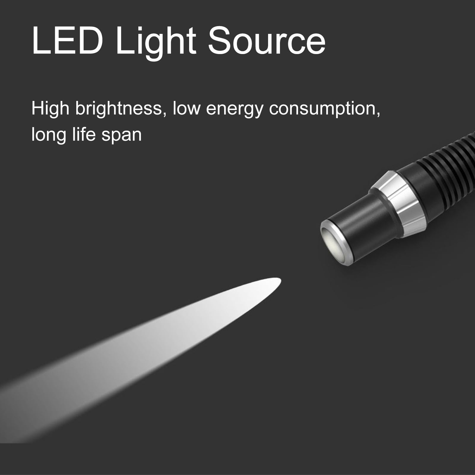 Mobile LED-OP-Leuchte, schattenfreie Schwanenhals-Untersuchungsleuchte, 360° drehbares Kaltlicht für Gynäkologie & kosmetische Zahnheilkunde, vielseitige Befestigungsmöglichkeiten, ideal für