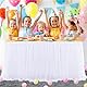Pmnzdy Tüll Tischrock Tütü Tischröcke Tutu Tischdecke Tischdeko Schreibtisch Gaze Tüll Tisch Rock Tischdekoration für Hochzeit, Geburtstag, Valentinstag, Weihnachten, Party, Bar Grün 183×77cm