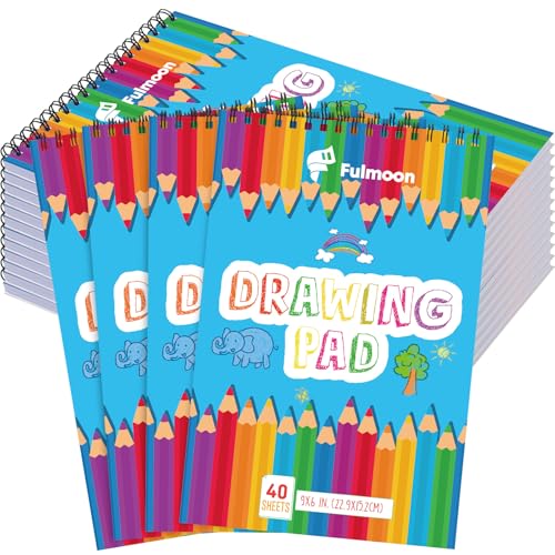Fulmoon 12 Pack Drawing Pad for Kids Sketch Pads 40 ...