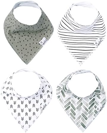 Copper Pearl Baby Bandana Drool Bibs for Drooling and Teething 4 Pack Gift Set “Alta, Soft Set of Cloth Bandana Bibs for Any Baby Girl or Boy, Cute Registry Ideas for Baby Shower Gifts