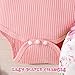 GDTOGRT Baby Girl Clothes Infant Outfit Ruffle Sleeve Romper and Floral Pants with Cute Headband Sets Baby Clothes for Girls 3-6 Months - Pink