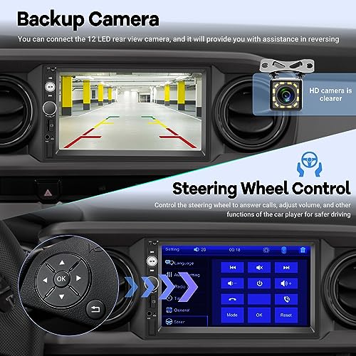 Radio para Auto Doble Din con Pantalla Táctil 7 pulgadas miniatura 3