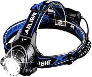 Head Torch Rechargeable, Linkax LED Headlamp Headlight with Motion Sensor Control, Super Bright Waterproof Lightweight Helmet Light for Running Fishing Cycling Camping Hiking Dog Walking Kids