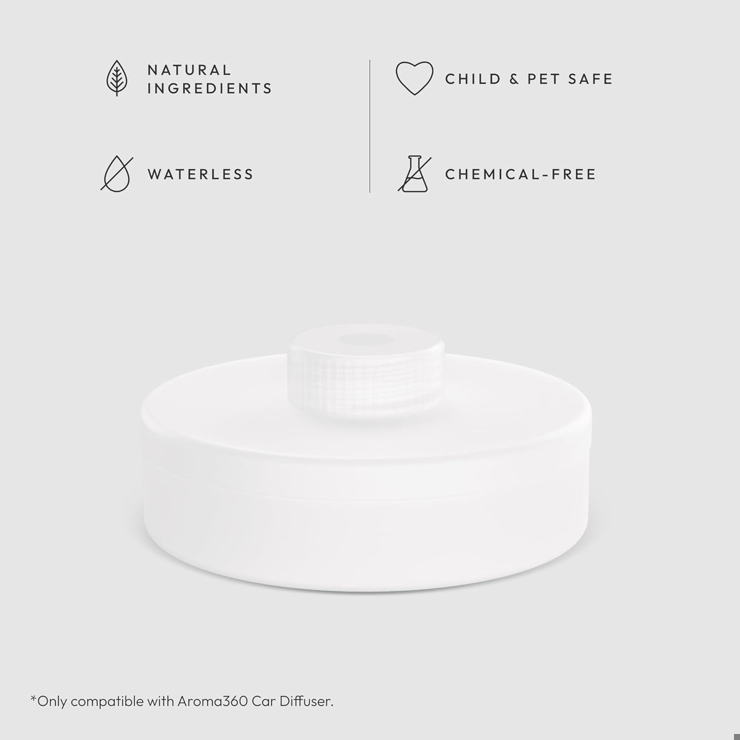 Aroma360 - Smart Car Diffuser Oil - Escapade - Premium Car Air Freshener Cartridge - Lemon, Ocean, Bergamot & Fragrant Jasmine - Essential Oils - Vegan - Aromatherapy - Cars, Trucks, SUVs, RVs & More