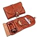 YXZN Sac en Cuir Véritable Tabac - Tabac Portable Pipe Sac Pochette - Tabac Sac Pochette Organiser Pipe Cas des Briquets De Poche Outil De Support pour 2 Tuyaux