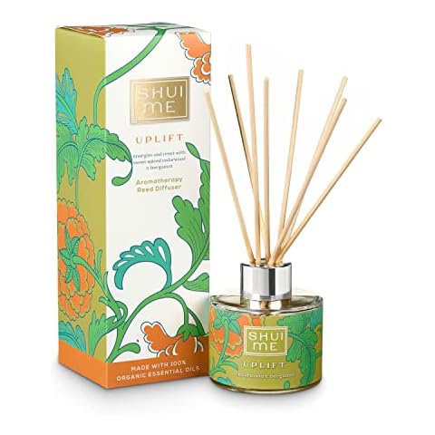 Shui Me Uplift - long lasting, luxury, organic aromatherapy reed diffuser 100ML - Cedarwood & Bergamot Cover