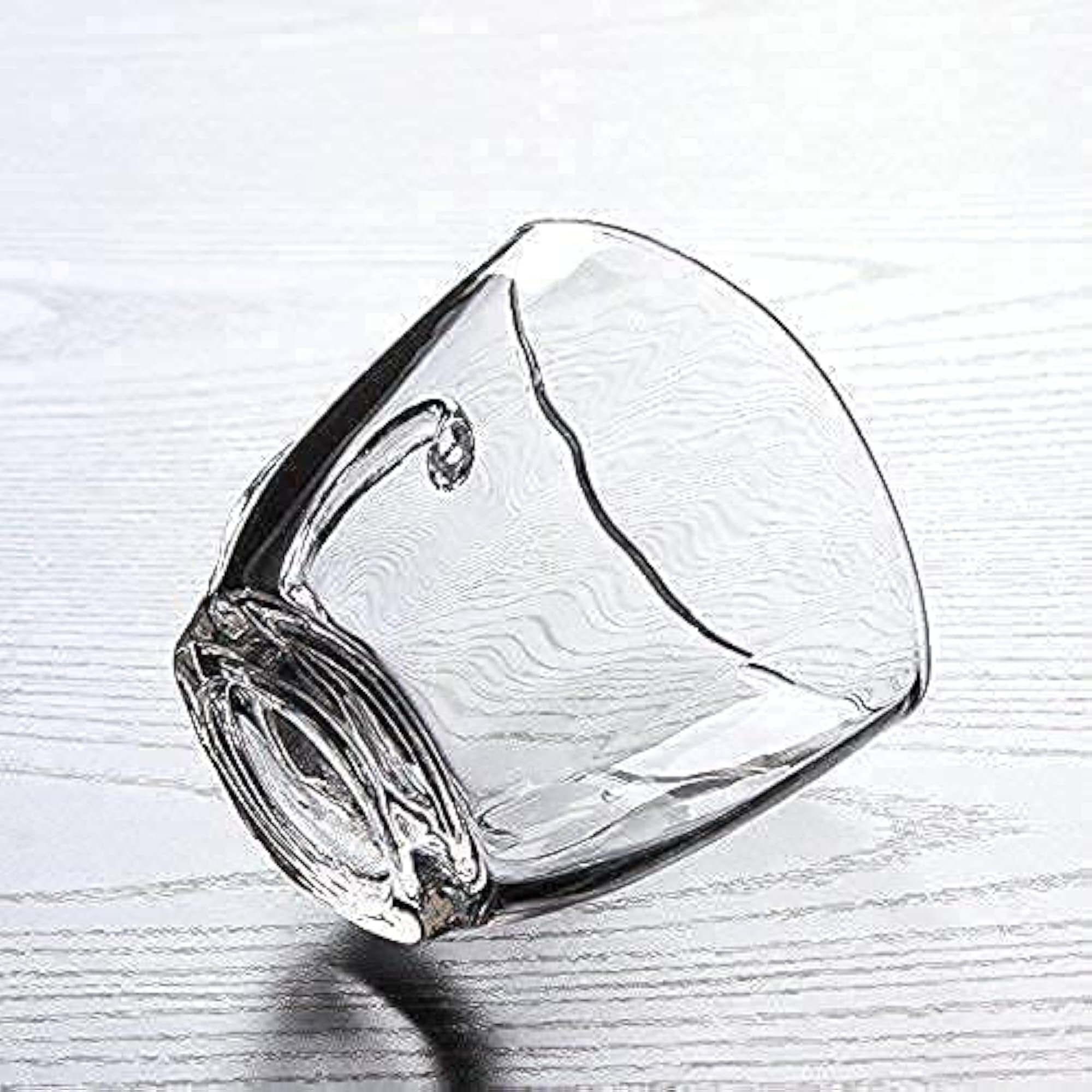 Transparent Oval Shape Toughened Glass Tea Cup Set