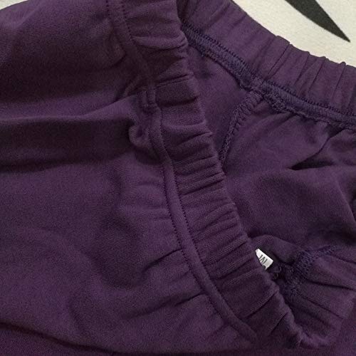 NONE BRANDED LUHAYESA Short de yoga professionnel Iyengar pour femme Rose Tissu doux Coton Iyengar Short, violet foncé, M – vue 2