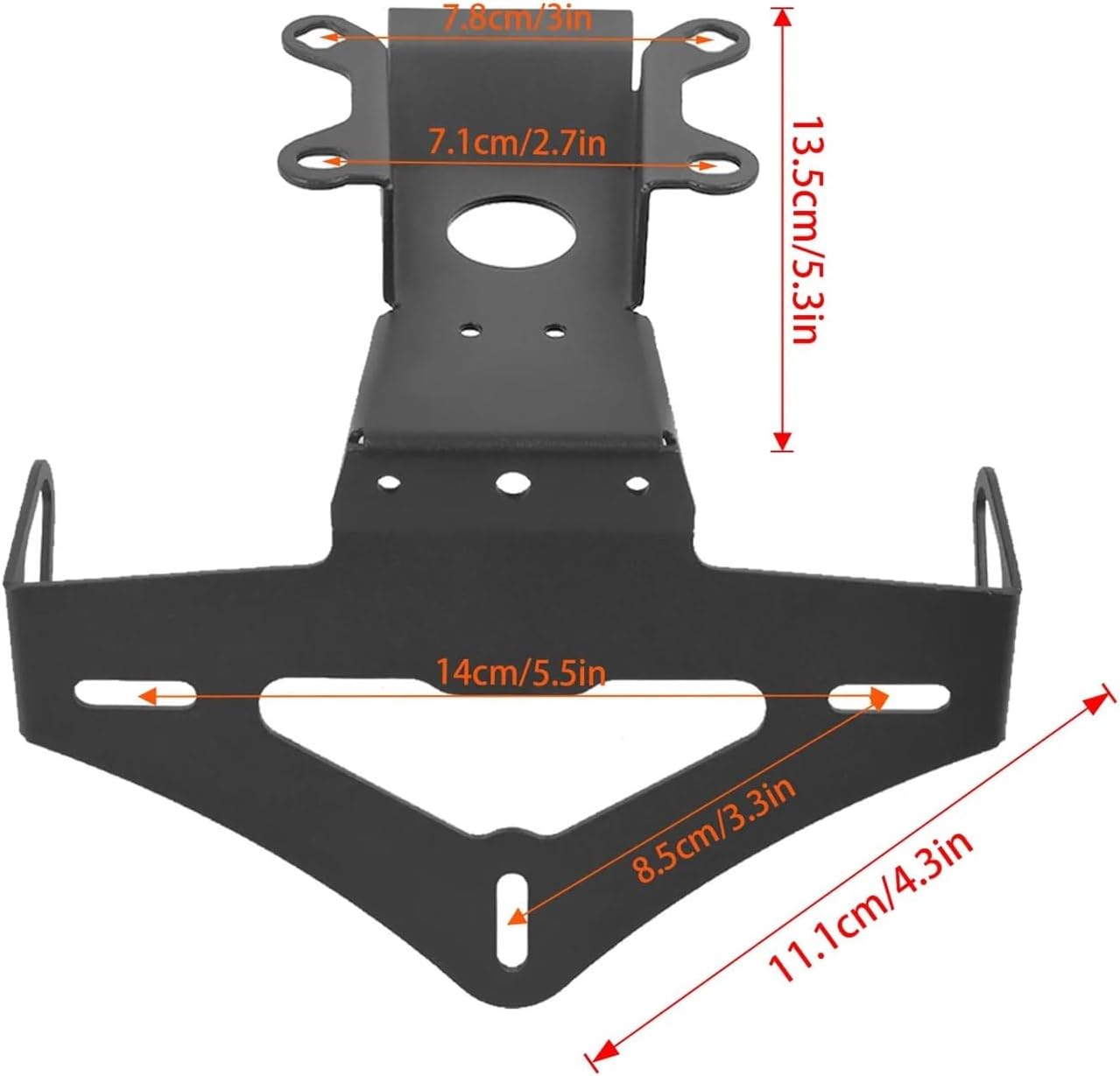 Motorcycle License Plate Bracket License Plate Holder for Ya&maha MT-07 2025+ Rear Tail Bracket Frame with L E D Turn Signal Light