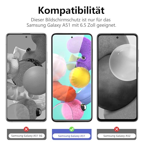 Panzerglas für Samsung Galaxy A51 – NEW’C 3 Stück